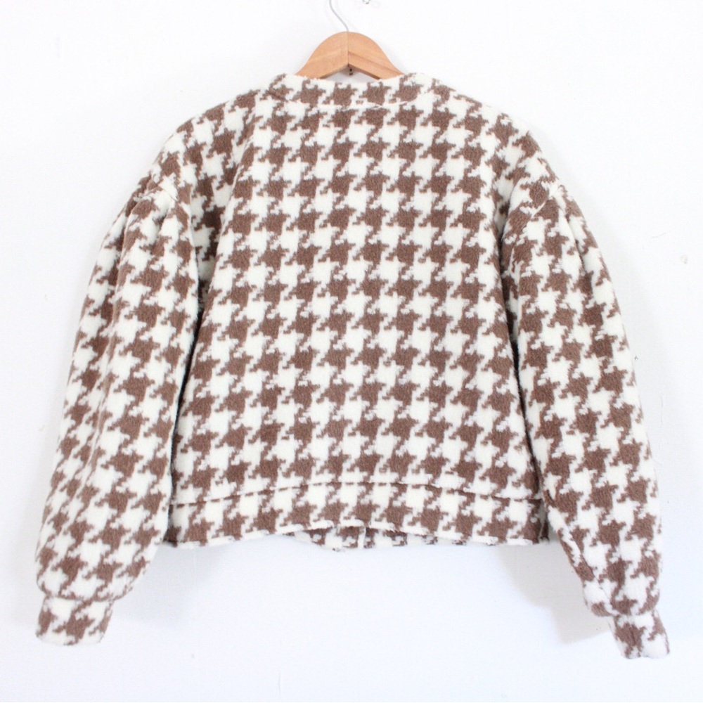 Gilli Houndstooth Shacket Brown - image 3